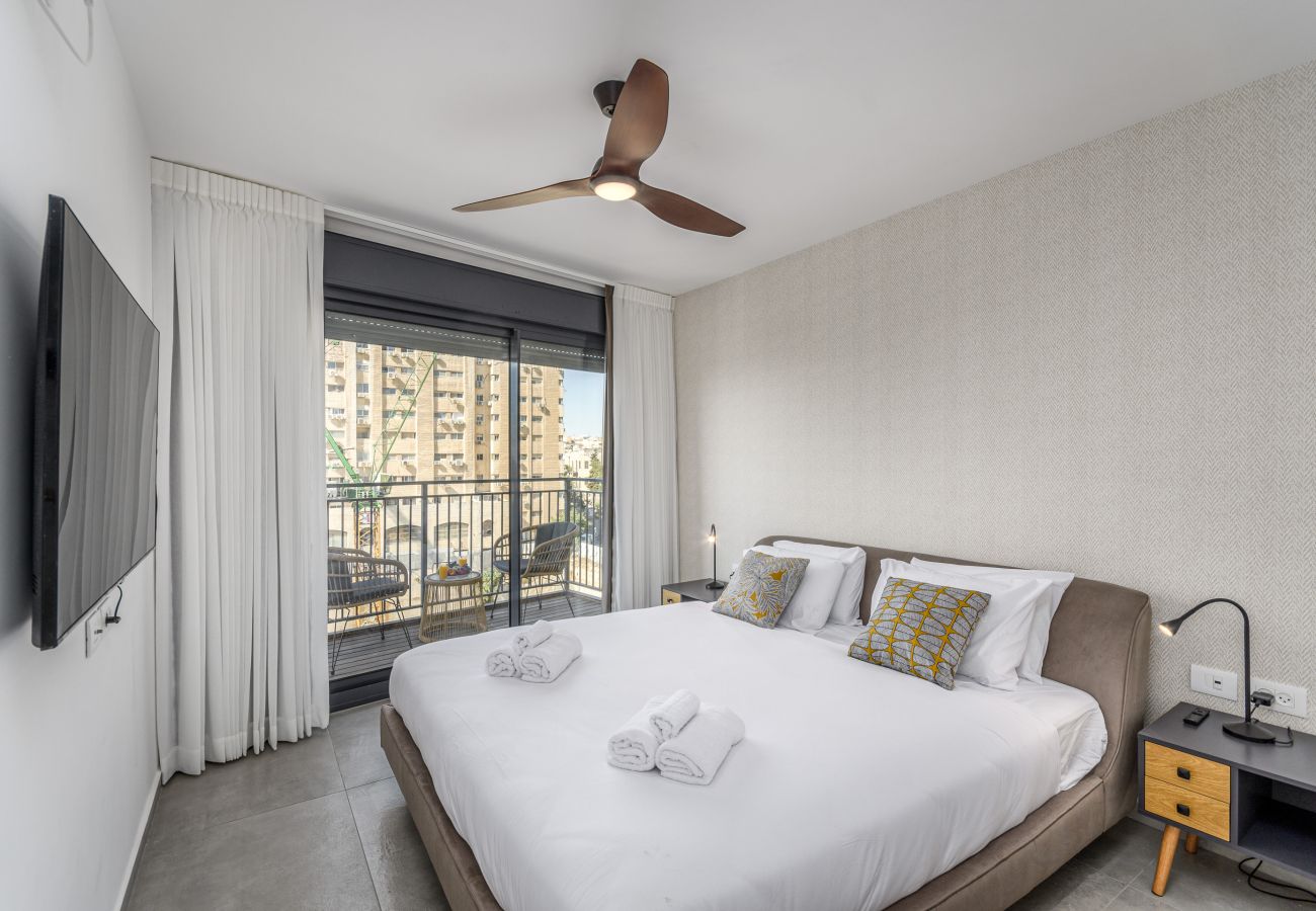 Appartement à Jerusalem - Jerusalem Center | 2BR Design Balcony 