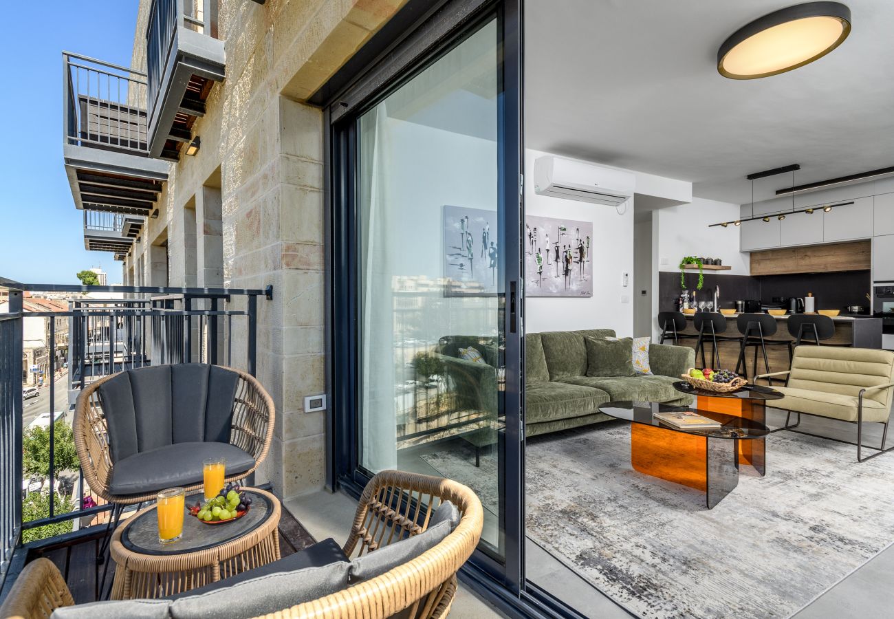 Appartement à Jerusalem - Jerusalem Center | 2BR Design Balcony 